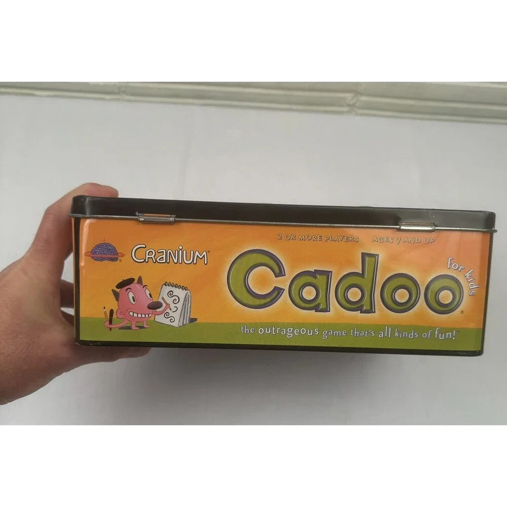 LUNCHBOX TIN CADOO‎ BOARD GAME - Cranium For Kids Complete - EXC SHAPE, 100%